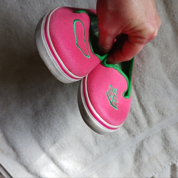 Sperry top sider Flats 7 pink heart nautical print - Picture 4 of 12